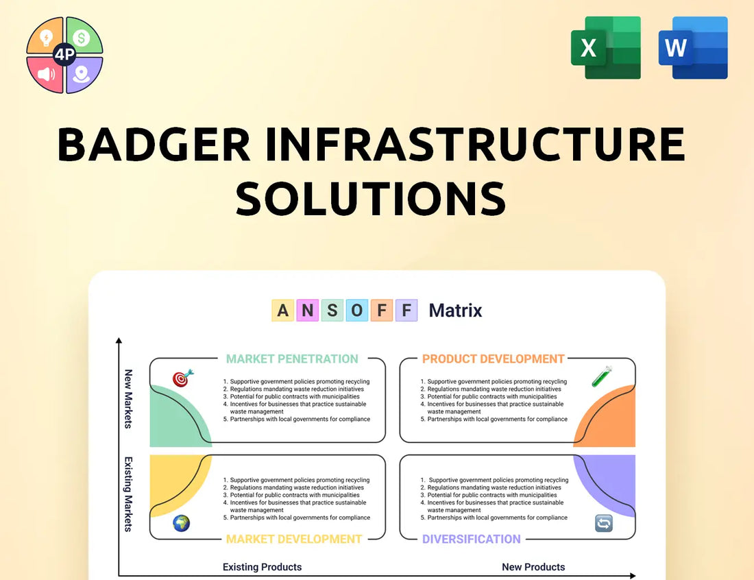 Badgerinc Ansoff Matrix