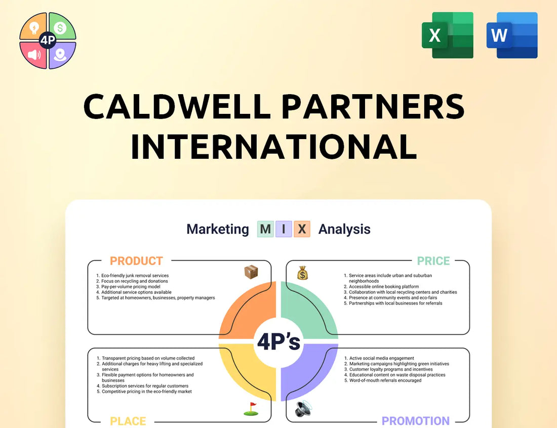 Caldwellpartners Marketing Mix