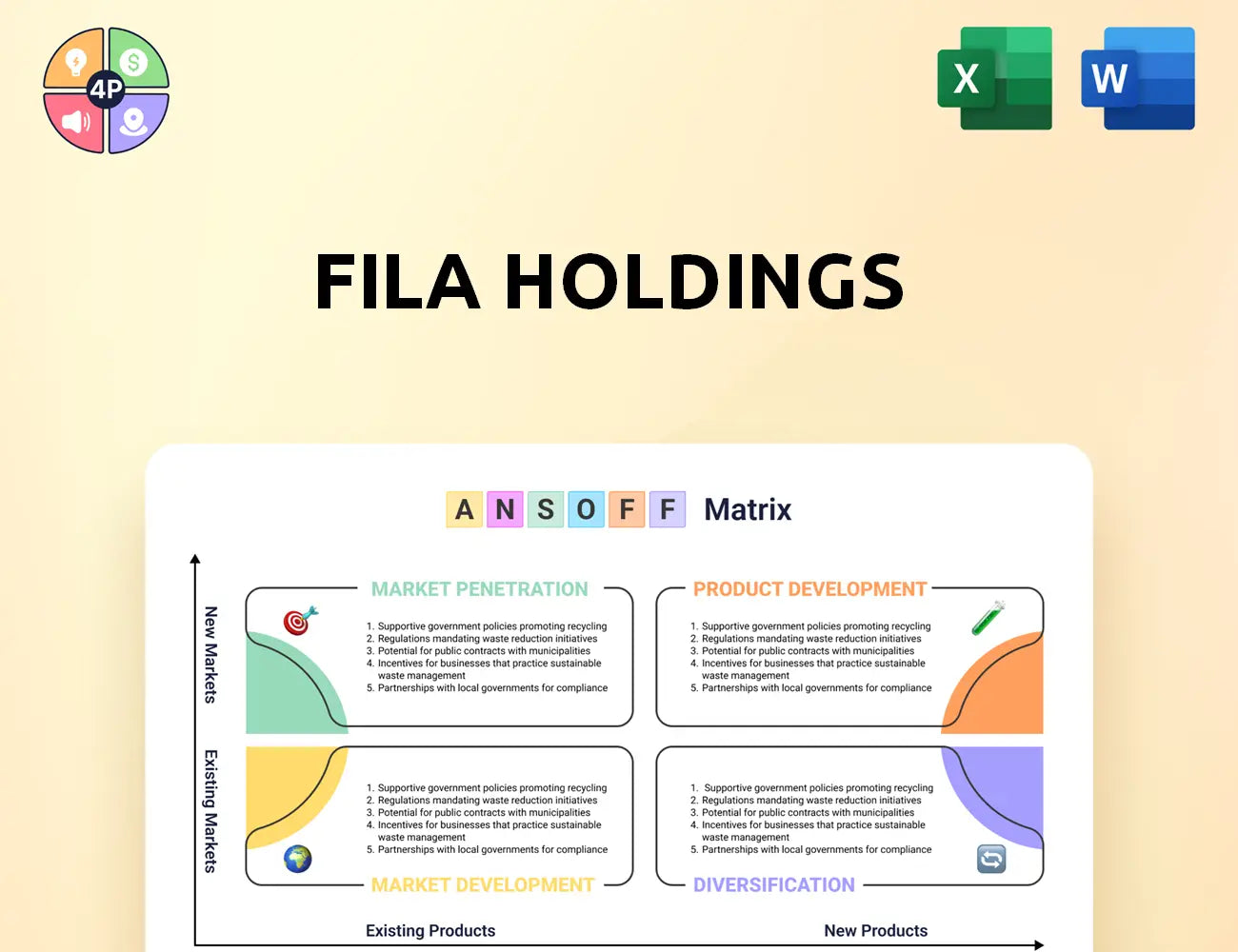 Filaholdings Ansoff Matrix