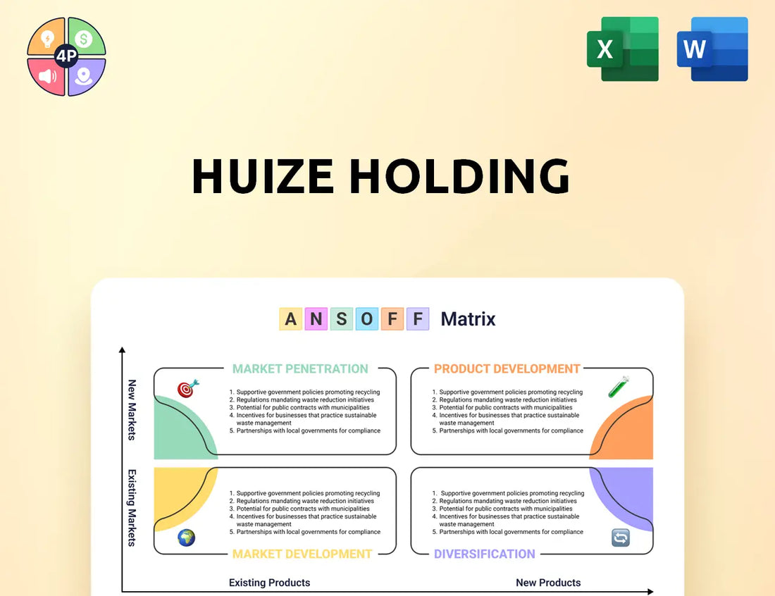 Huize Ansoff Matrix