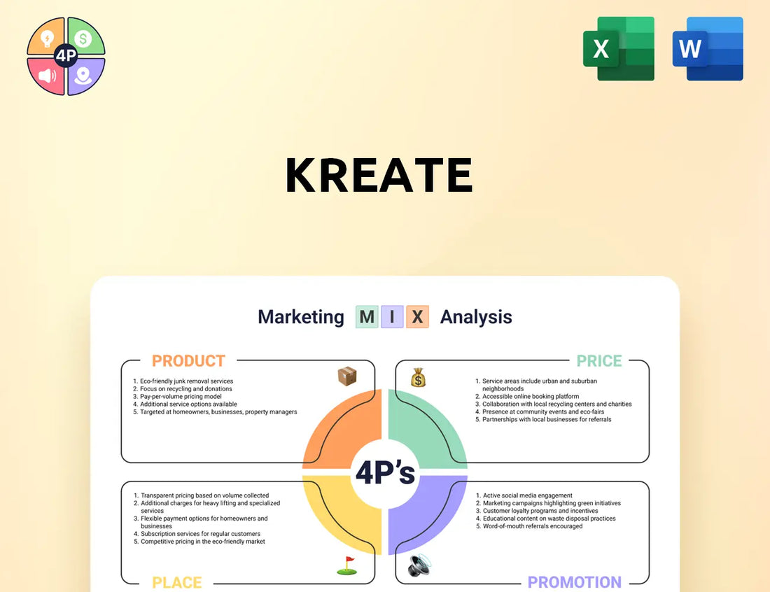 Kreate Marketing Mix