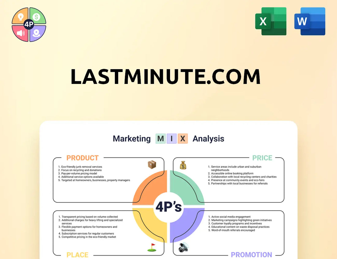 Lastminute Marketing Mix