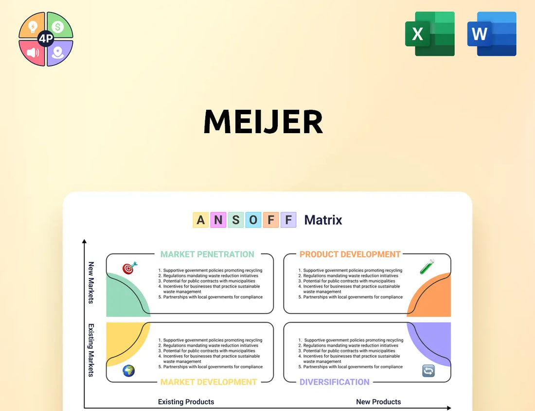 Meijer Ansoff Matrix
