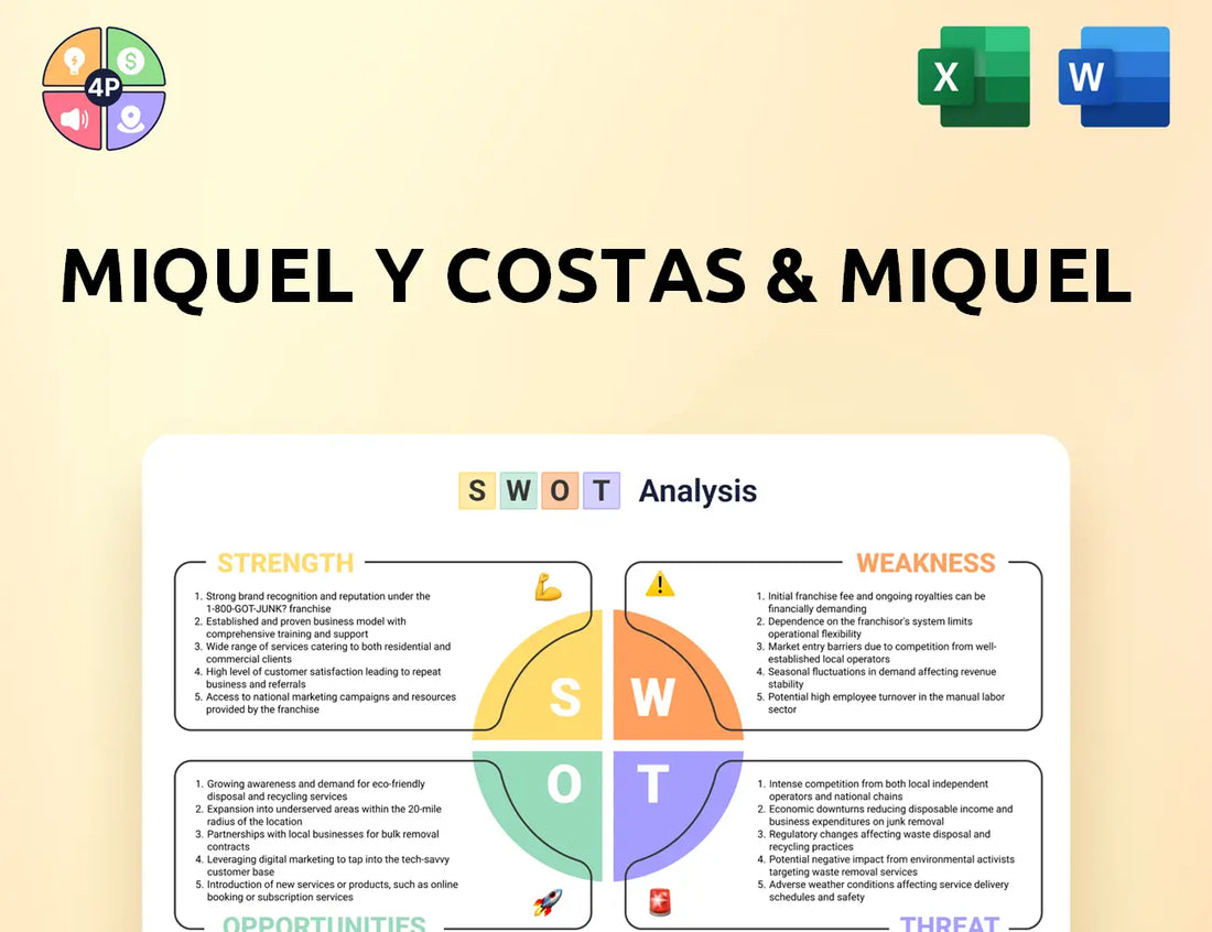 Miquelycostas Swot Analysis