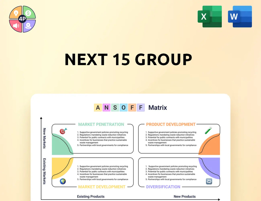 Next15 Ansoff Matrix